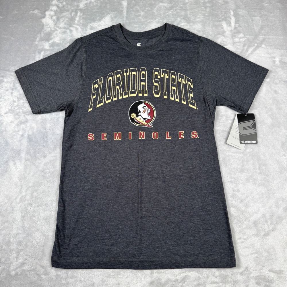 Colosseum Florida State Seminoles T-Shirt Mens Small Gray FSU Graphic NWT